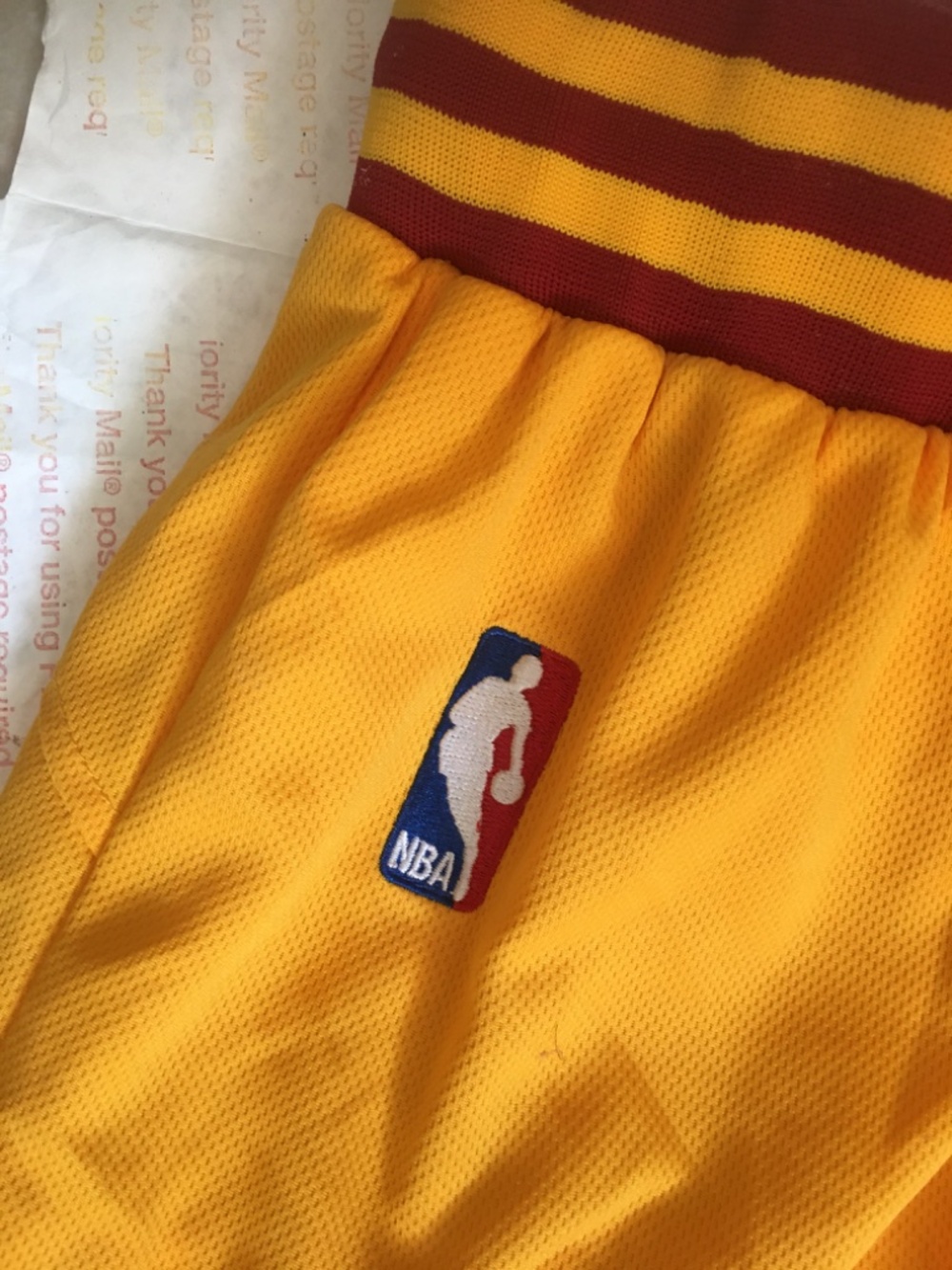 Men’s NBA Authentic adidas Cleveland Cavaliers Gold Shorts Size Small - Picture 6 of 16